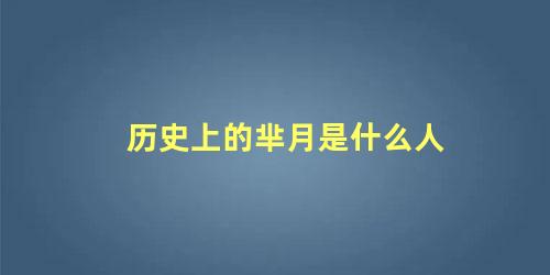 历史有芈月吗(历史中存在芈月吗)